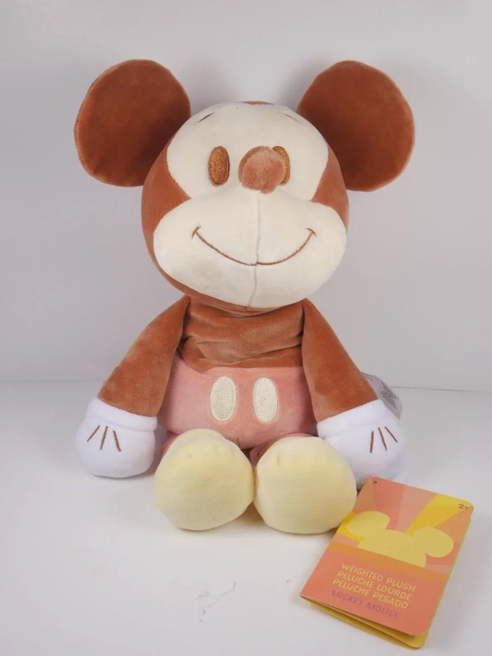 Disney Parks Mickey Mouse Weighted Plush 12